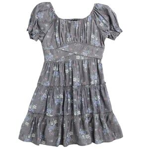 Trixxi Girl puff sleeve floral dress, girls Large